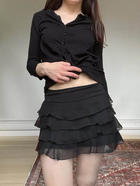 Costa Blanca Dresses & Skirts - Early 2000s Costa Blanca Y2K ruffle mini skirt